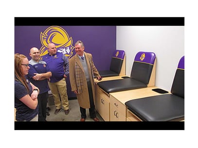 In the new training room
