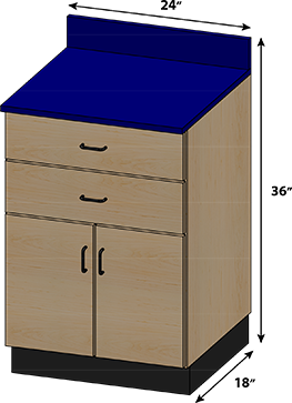 SEMCB-003-2D Base Cabinet