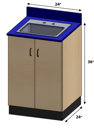 SEMCB-004-Sink Base Cabinet