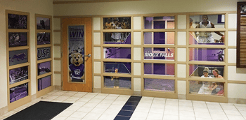 UNIVERSITY OF SIOUX FALLS STEWART CENTER - CUSTOM GRAPHICS