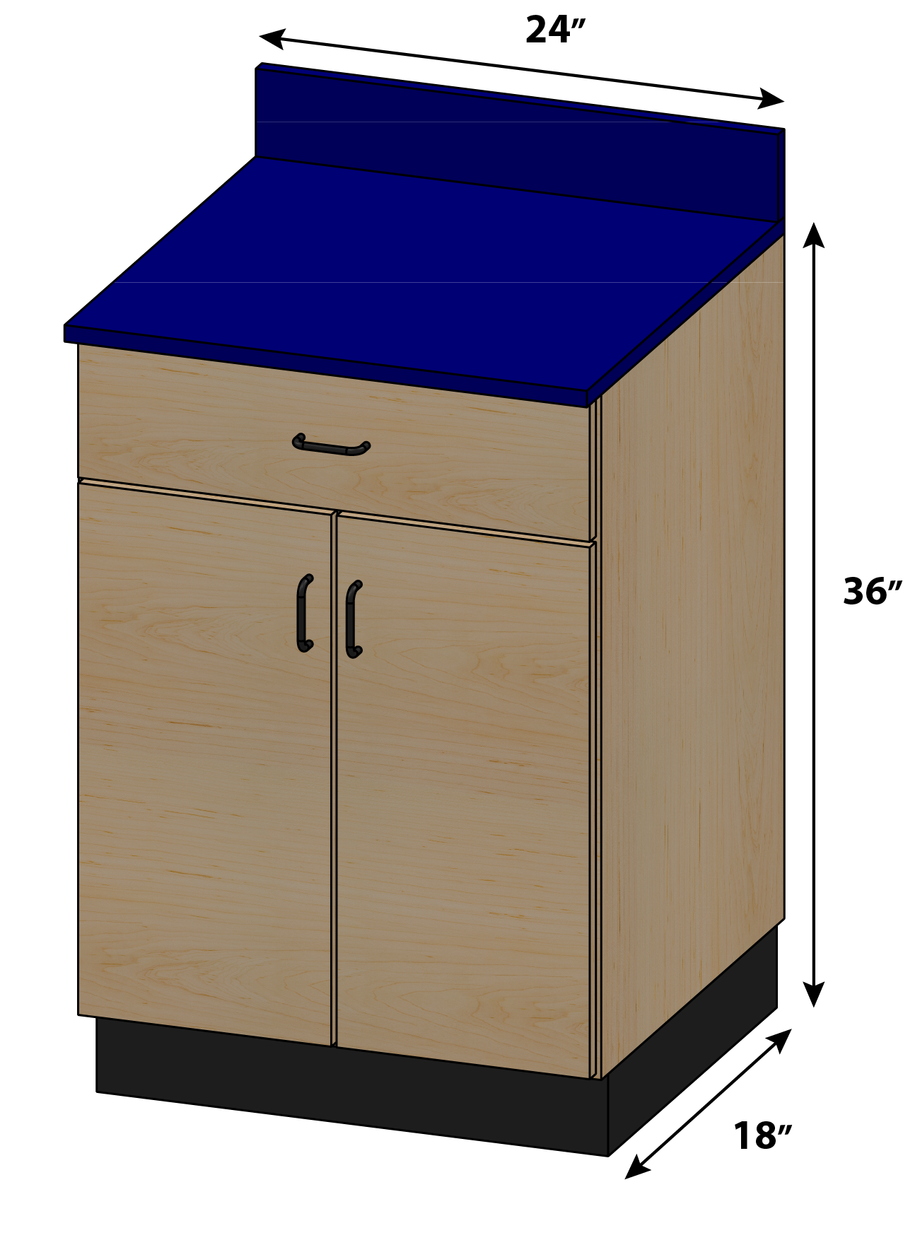 Semcb 003 1d Base Cabinet