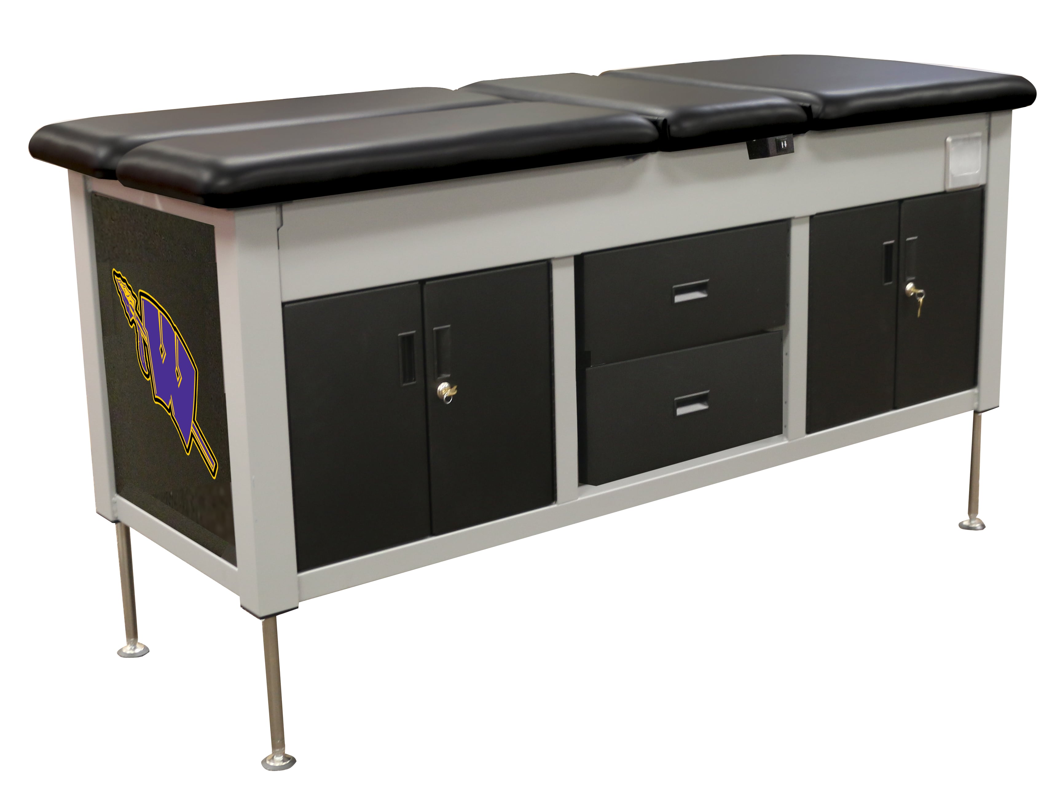 Aluma Elite Treatment Cabinet-(Lift-Back-Split-leg1)-branding3